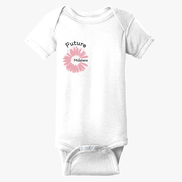 The Midsters - Infant Short Sleeve Baby Rib Bodysuit Thumbnail